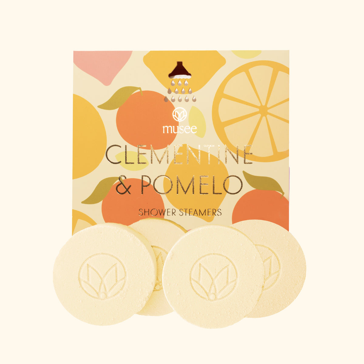 Clementine & Pomelo Shower Steamers | Musee Bath