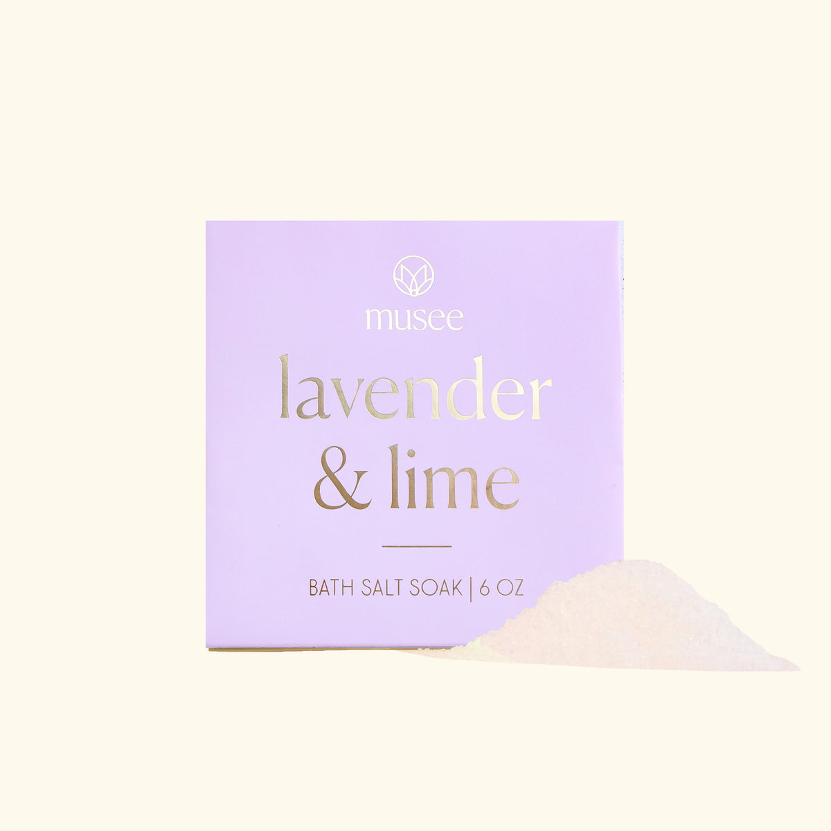 Lavender & Lime Mini Bath Salt Soak | Musee Bath