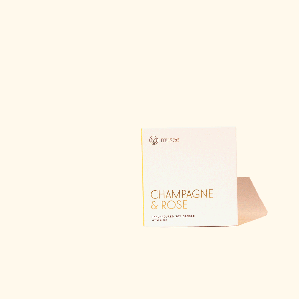 Champagne & Rose Soy Candle 