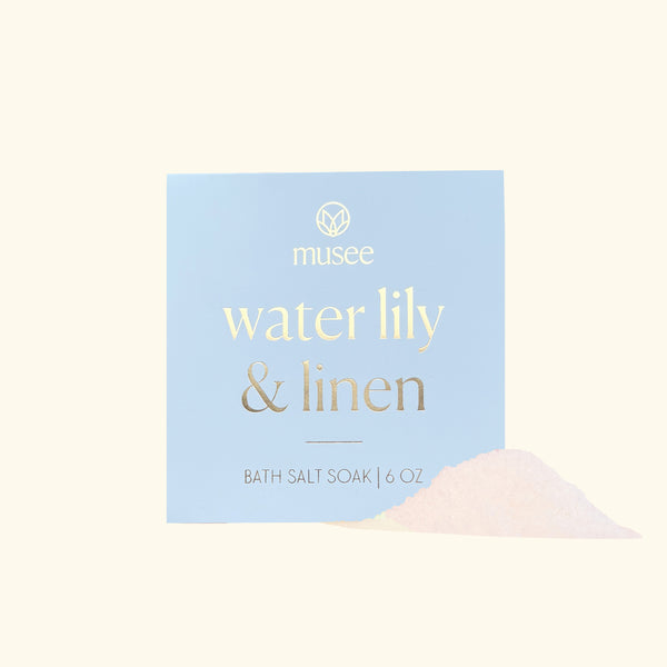 Water Lily & Linen Mini Bath Soak – Musee Bath