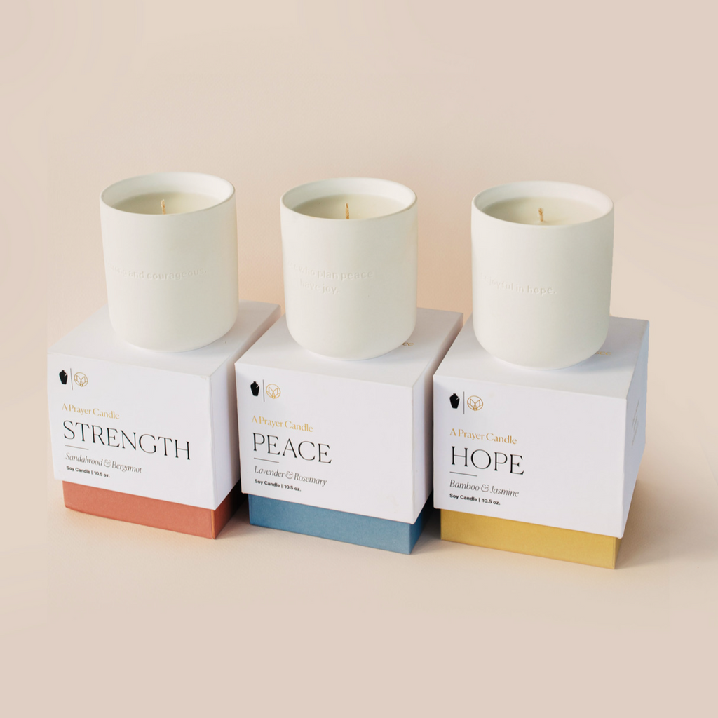 Alabaster X Musee Prayer Candle Trio